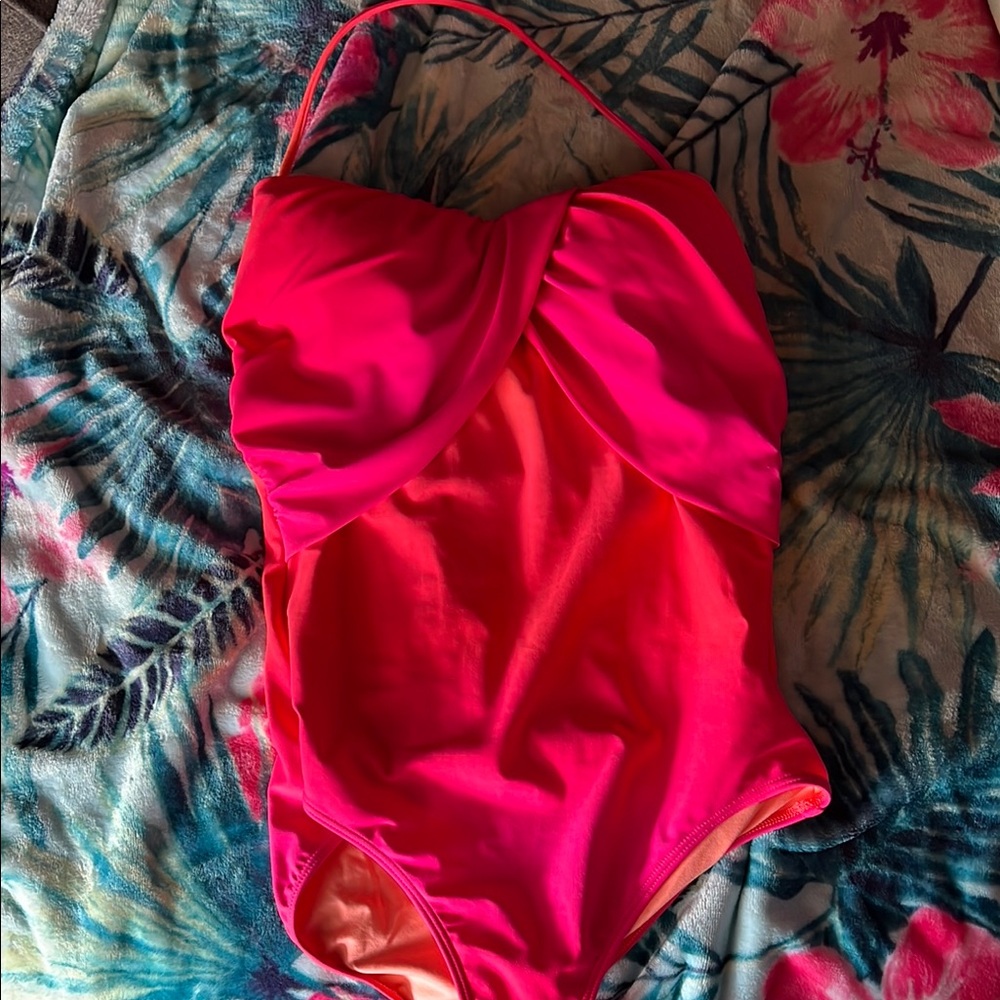 Woman’s Swimwear in Vibrant Pink and Orange